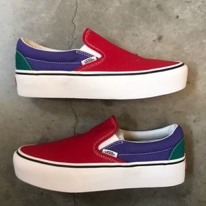 vans color block slip on